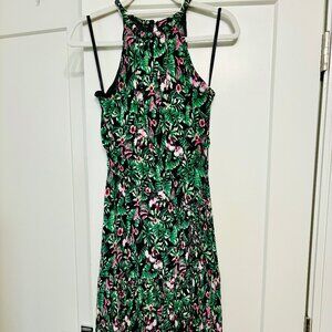 White House Black Market Lush Floral Tropical Dress - size 4